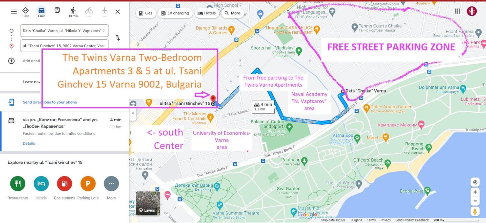 New The Twins Varna Two-Bedroom, Apt 5 At 15 Tsani Ginchev Street, Floor 3 Exterior photo